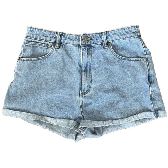 Abrand A High Relaxed Short Blue Denim Size 30 - Picture 4 of 9